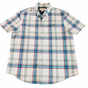 PENGUIN - MENS SHORT SLEEVE BUTTON DOWN SZ L